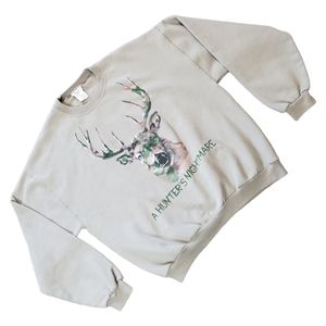 Vintage Buck Deer Crewneck Sweatshirt A Hunter's Nightmare American Tradition XL